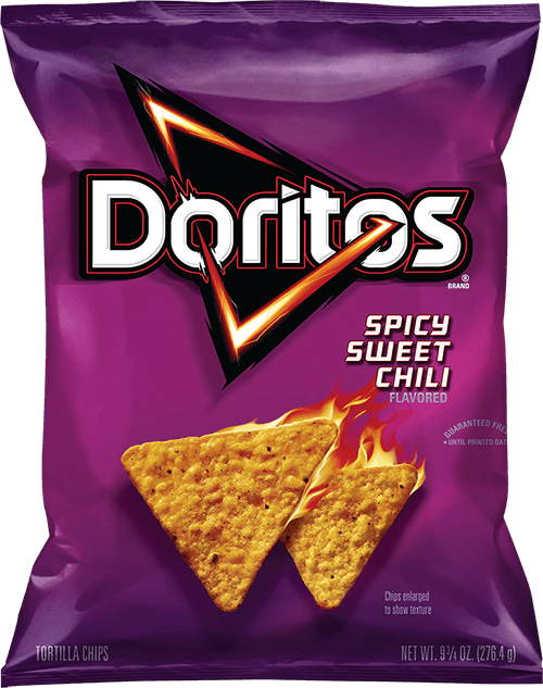 bag of vegan doritos spicy chili flavor