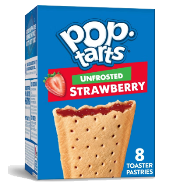 vegan pop tart box strawberry unfrosted