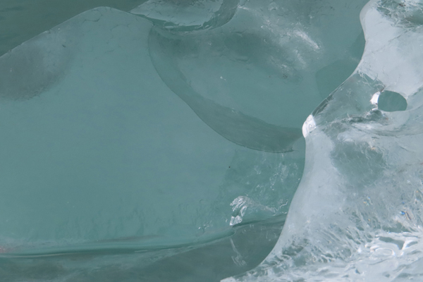 close up of glacier ice Glacier Bay Alaska