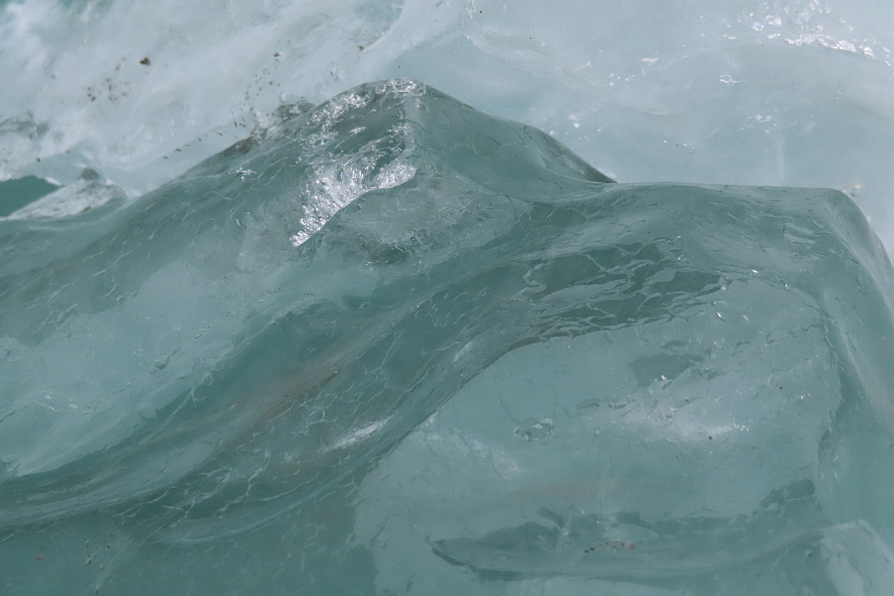 close up of glacier ice Glacier Bay Alaska