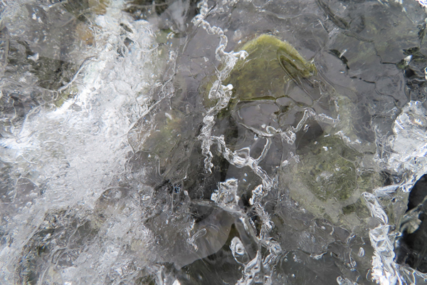 close up of glacier ice Glacier Bay Alaska