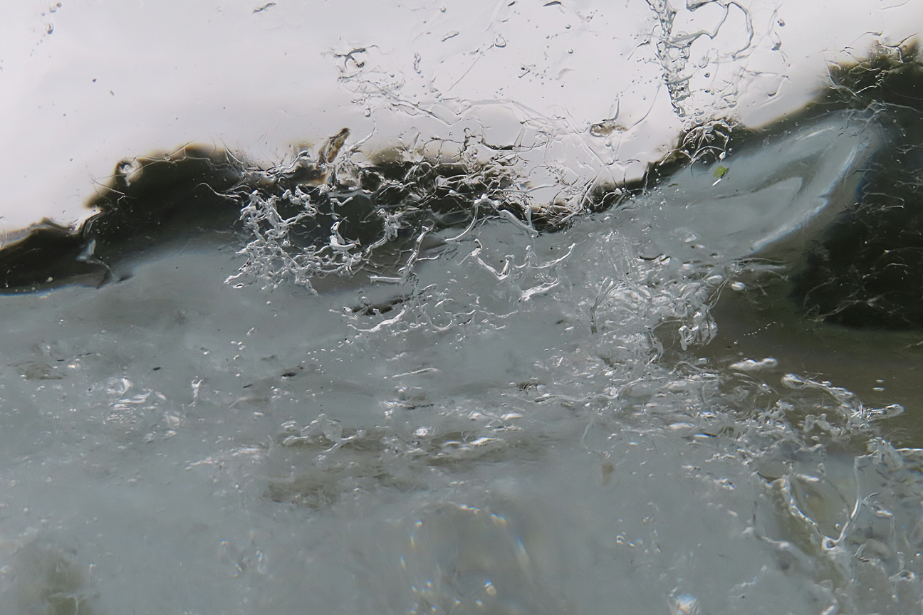 close up of glacier ice Glacier Bay Alaska