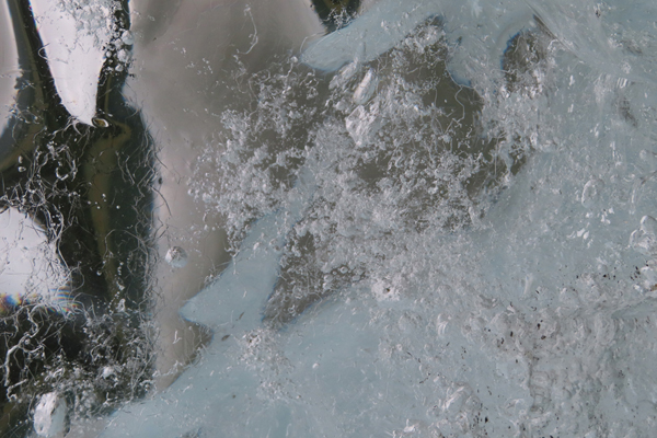 close up of glacier ice Glacier Bay Alaska