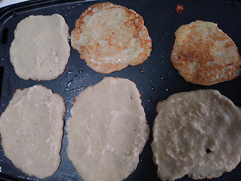 cooking potato pancakes
