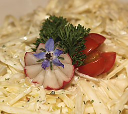 radish flower garnish picture