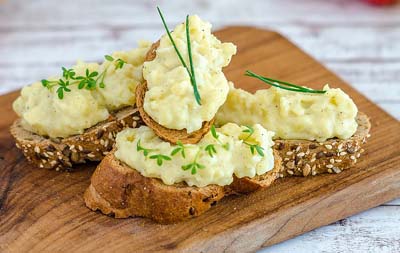 toast on a plate